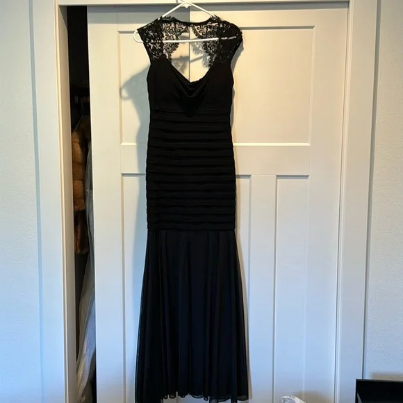 plus size black corset dress BLACK LACE SATIN MAXI CORSET DRESS
